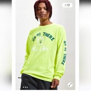 Oh Hi There Neon Yellow Crewneck Sweater